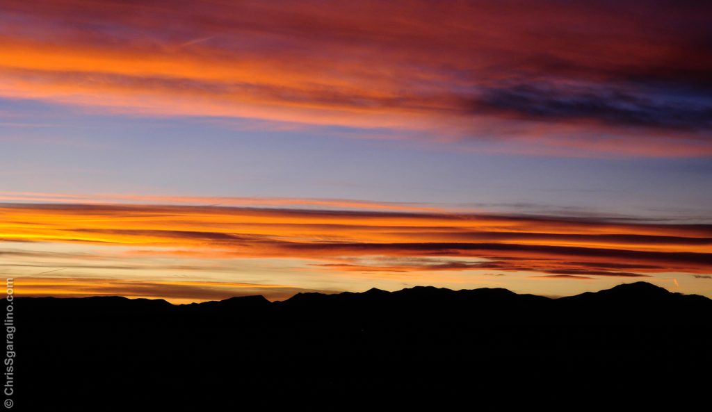 Sunset on the Mountains
